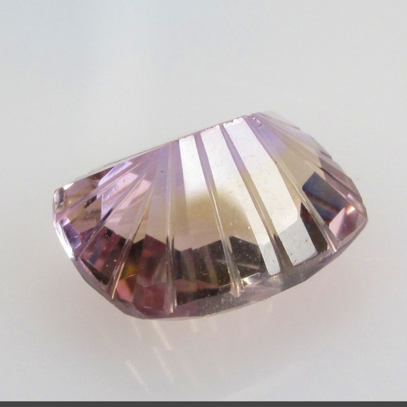 6.82 Ct Natural Bicolor Ametrine Cushion Football Cut - Picture 2 of 2